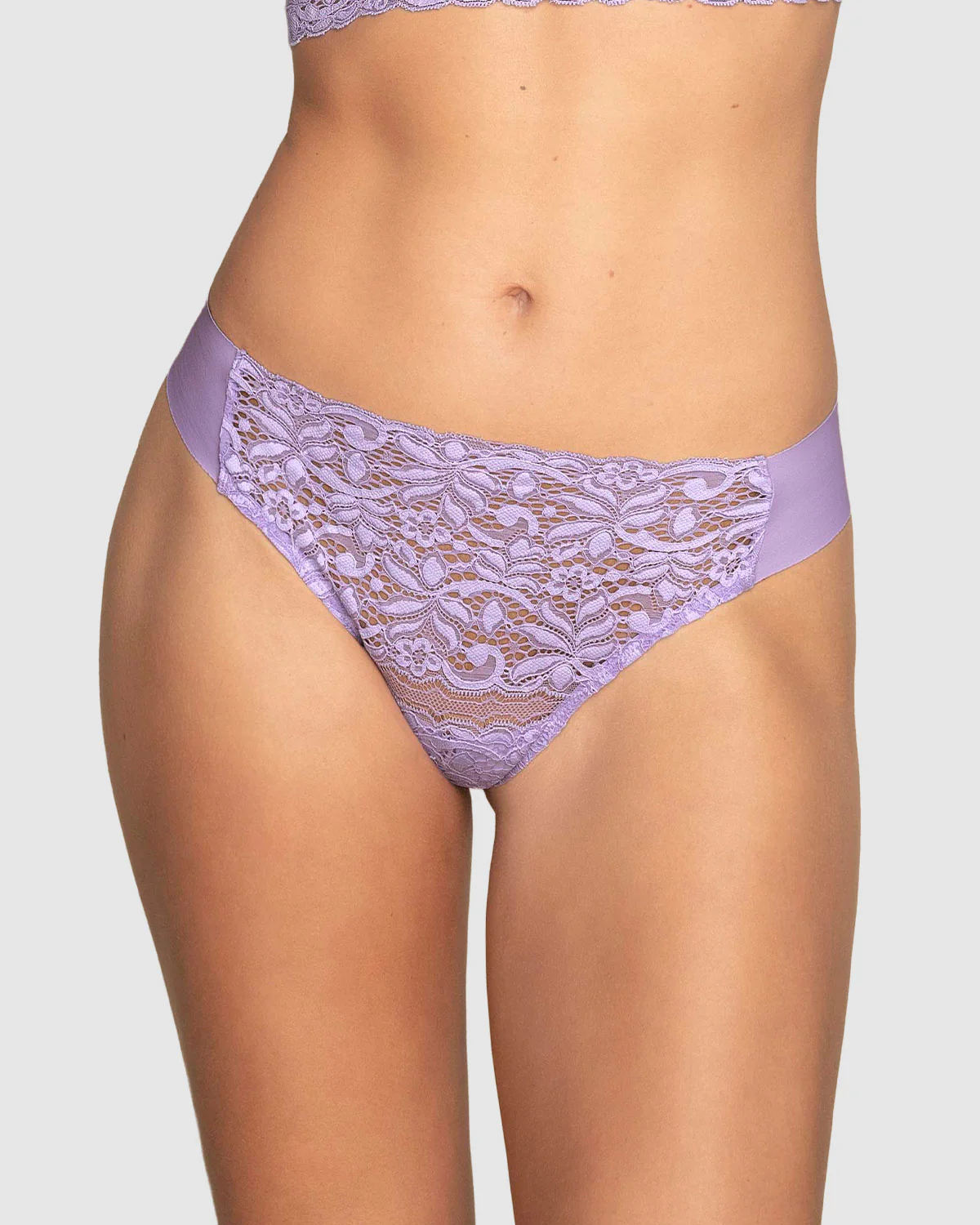 Brazilian-Slip mit Spitzenfront und dursichtigem Stoff - Image 15